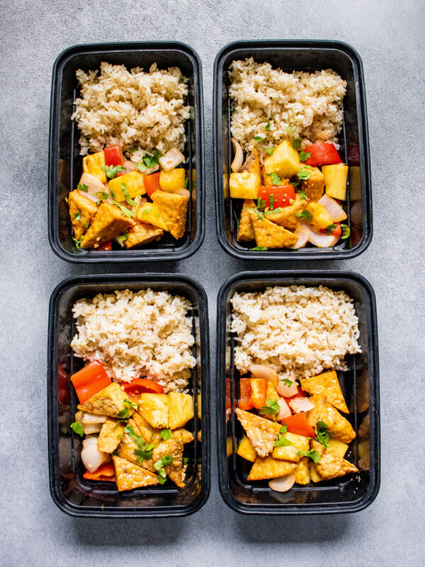 Freeze Friendly Sheet Pan Sweet and Sour Tempeh