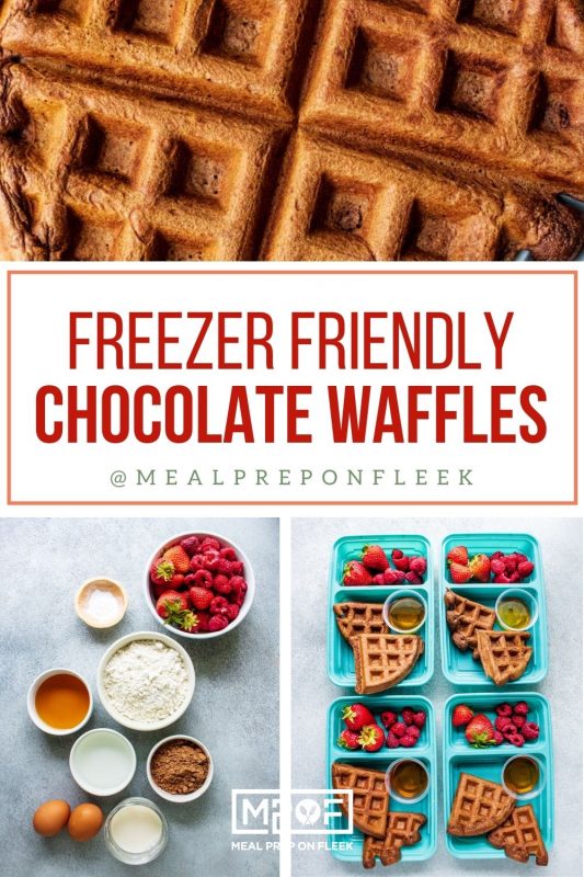 Freezer Friendly Chocolate Waffles
