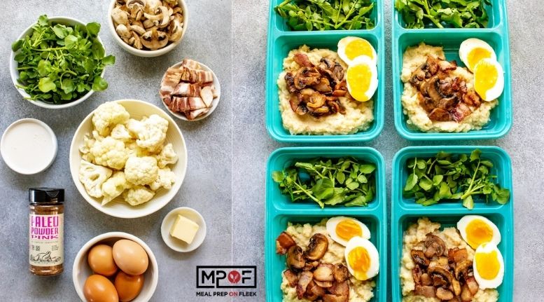 Cauliflower Mash Breakfast Bowls