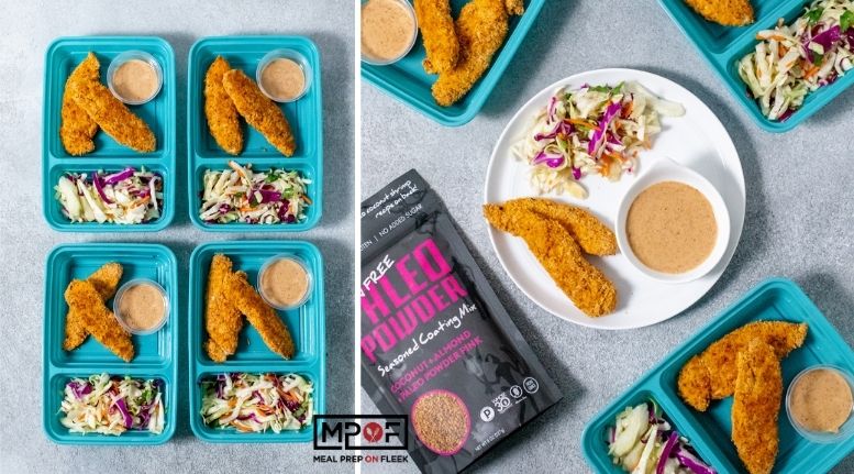 Thai Chicken Tenders with Creamy Almond Dipping Sauce
