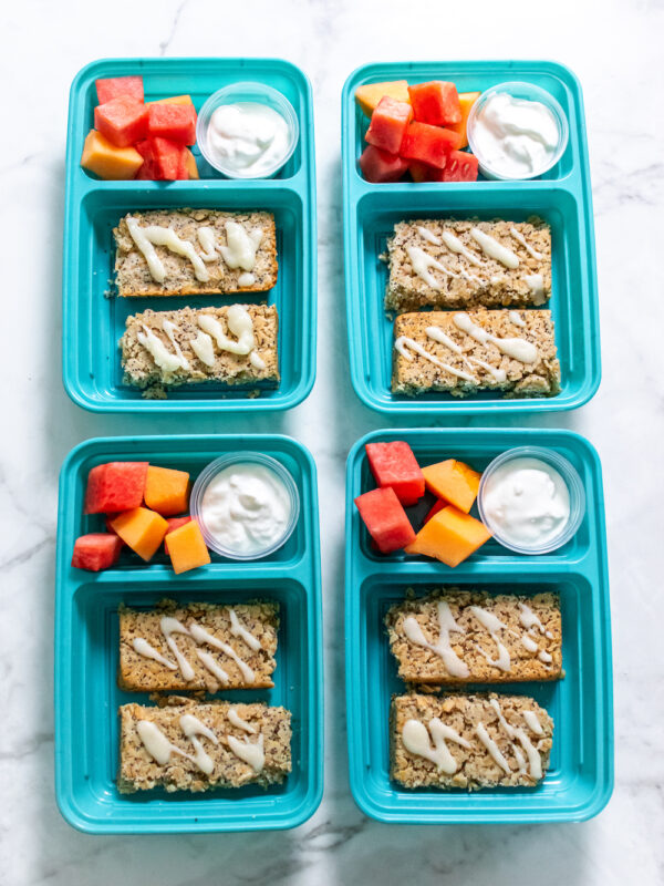 Lemon Poppy Seed Oatmeal Bars