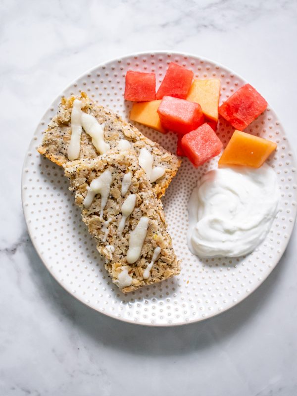 Lemon Poppy Seed Oatmeal Bars