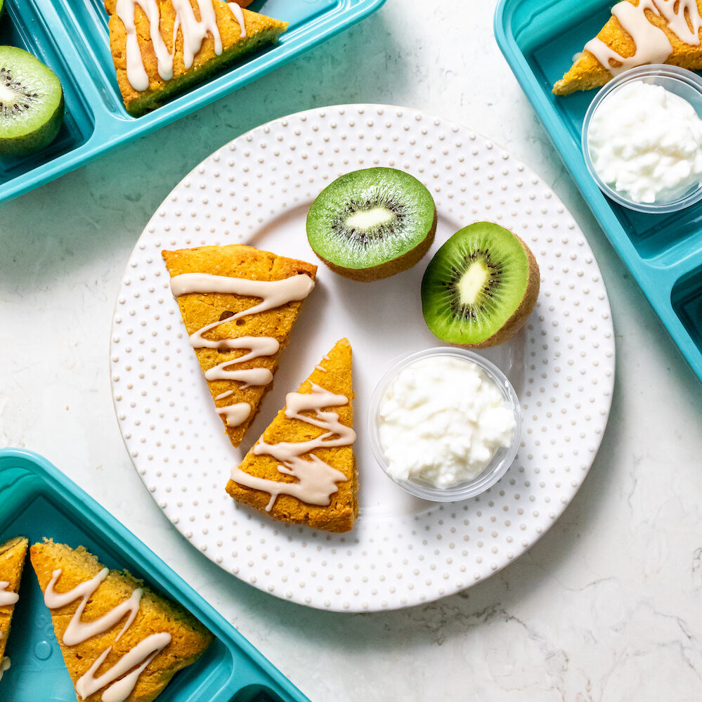 Pumpkin Scones With Maple Glaze