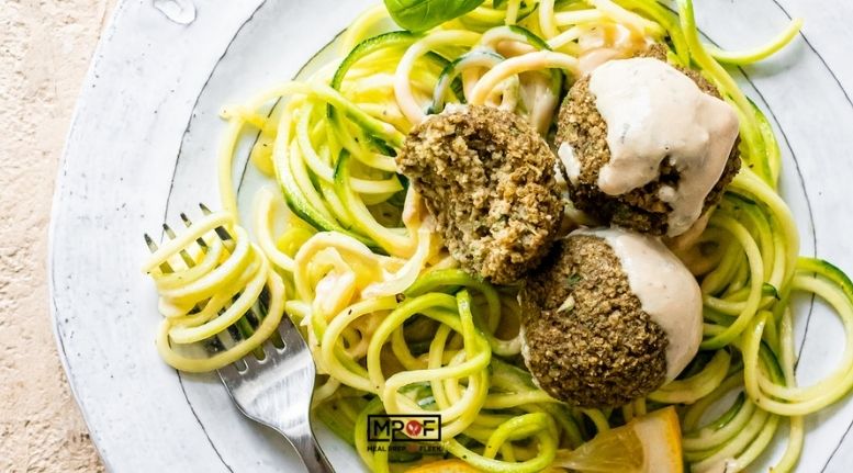 Vegan Meatballs with Lemon Dijon Sauce