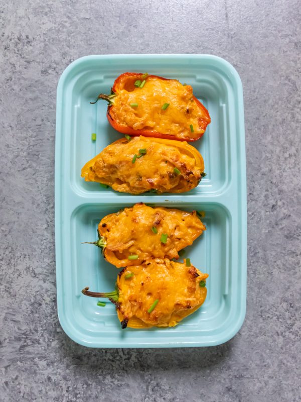 Low Carb Buffalo Chicken Mini Bell Peppers