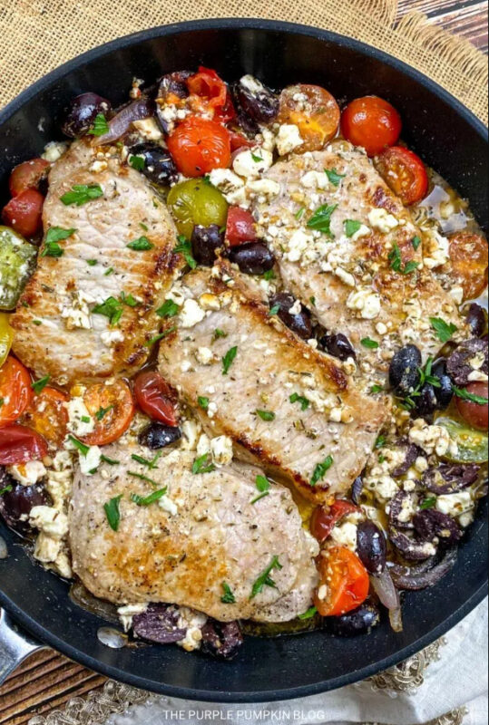 Flavorful One-Pan Mediterranean Pork Chops for Busy Weeknights