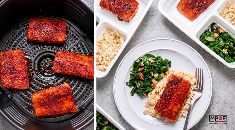 Maple Crusted Air Fryer Salmon 777x431