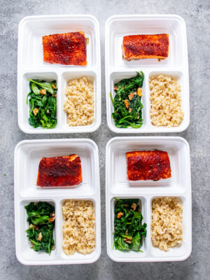 Maple Crusted Salmon Multi Container