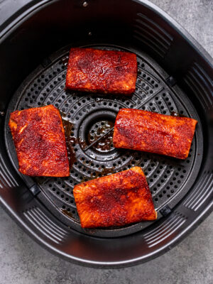 Maple Crusted Salmon Process