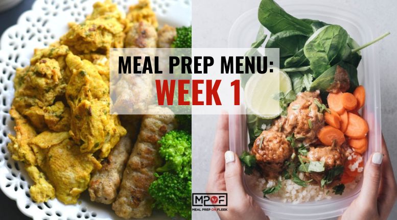 Meal Prep Menu 2024 Week 1
