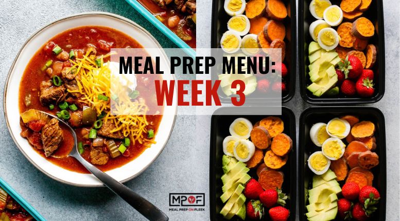 Meal Prep Menu 2024 - Week 3