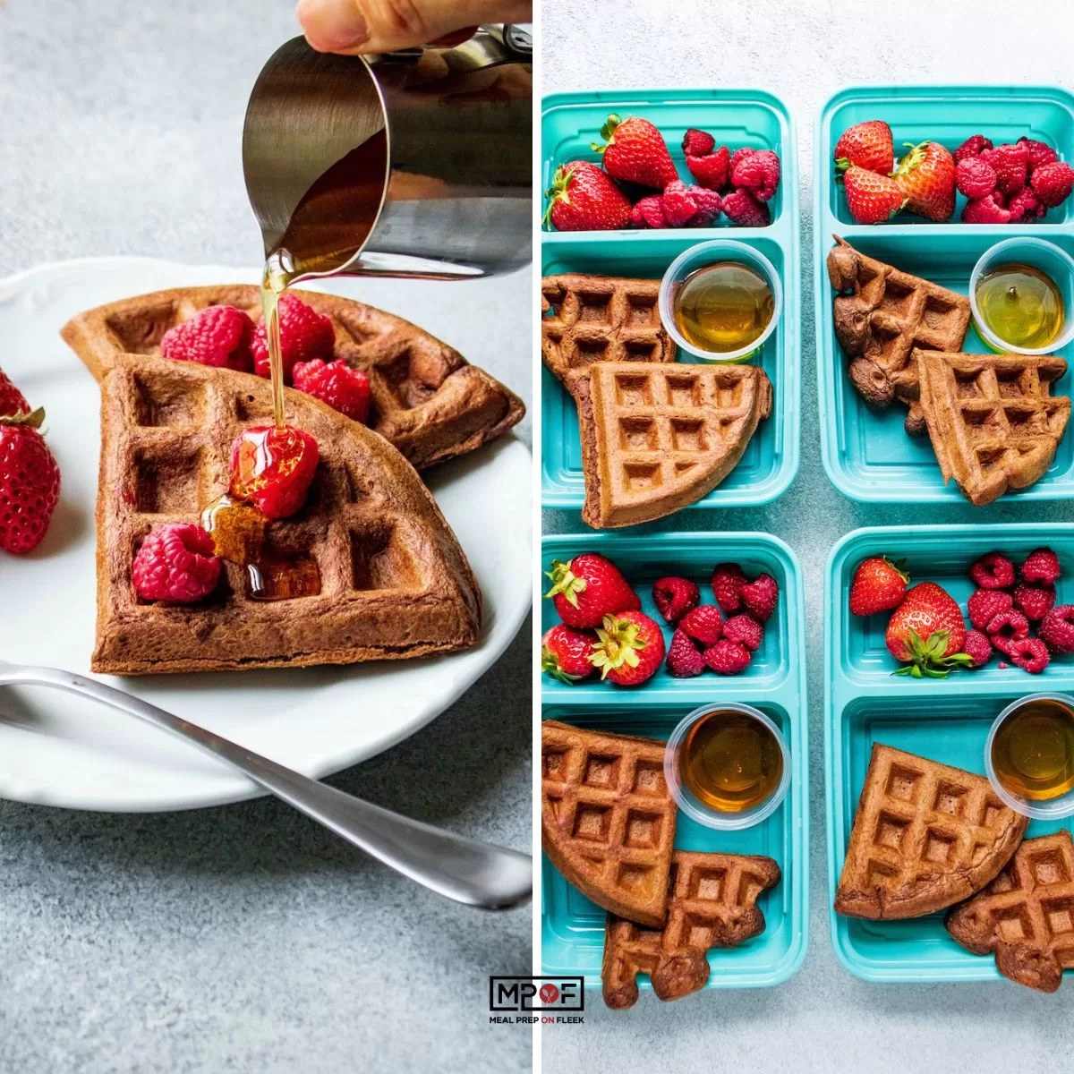 Freezer Friendly Chocolate Waffles