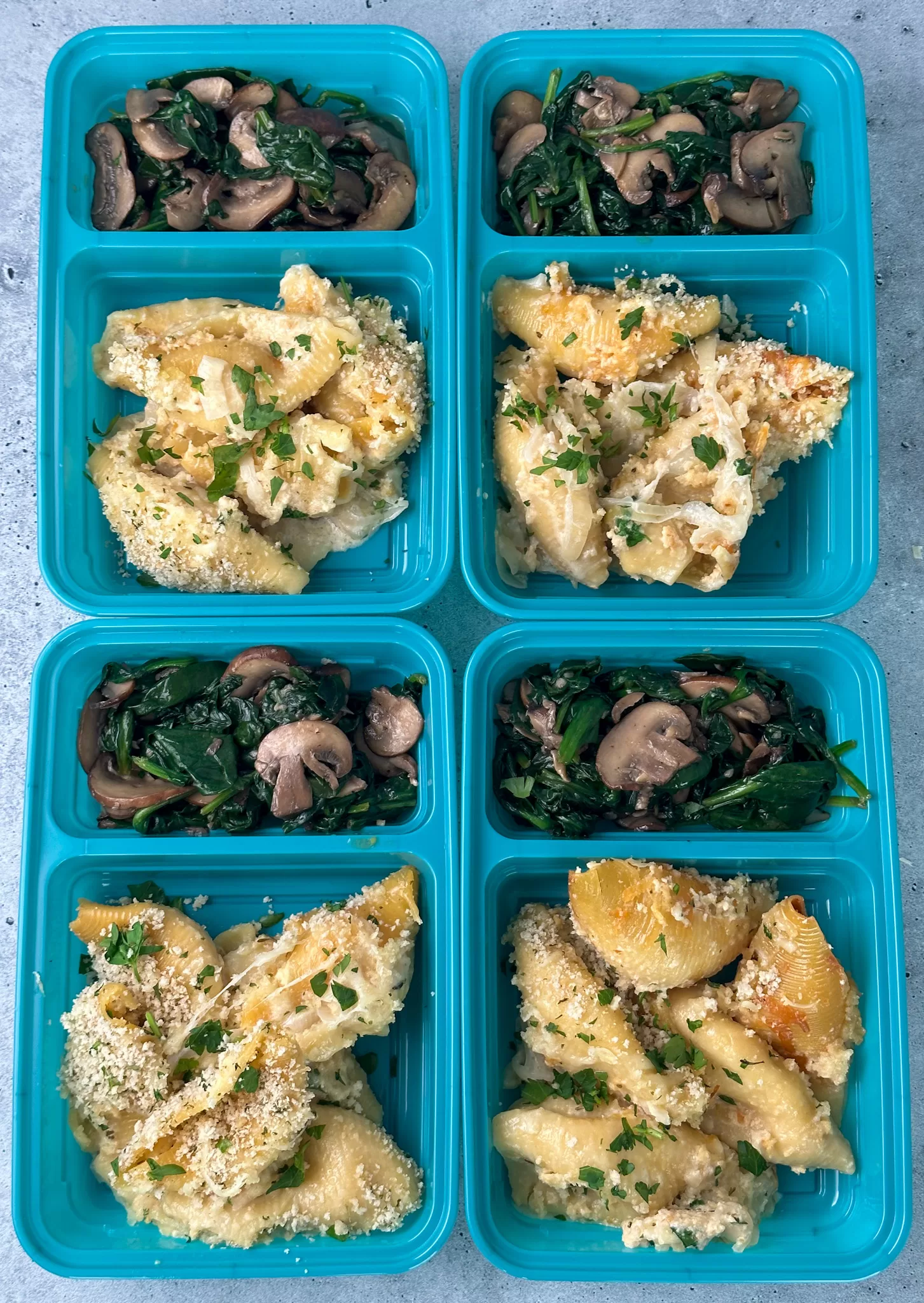 Crockpot French onion stuffed shells meal prep