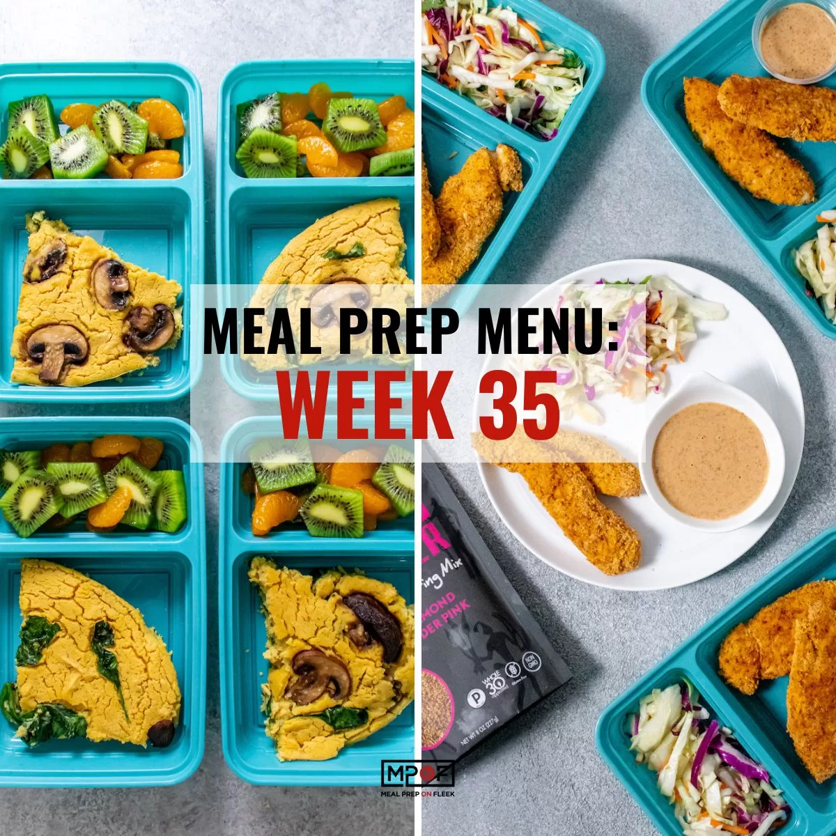 Meal Prep Menu 2023 Week 35
