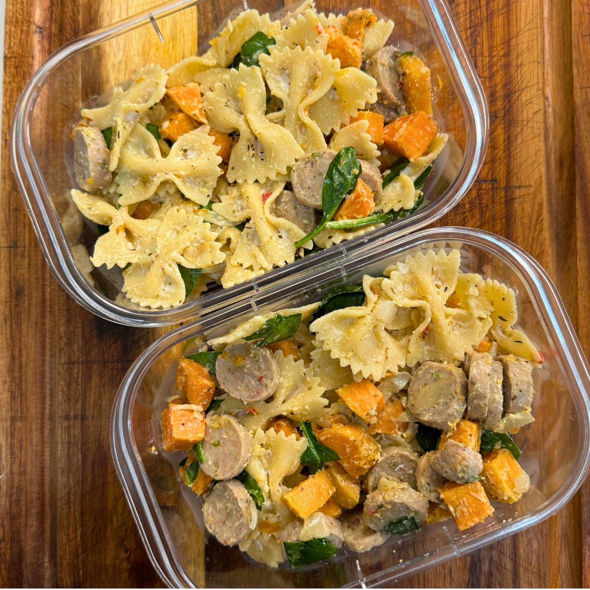 Creamy Sweetpotato Sausage Pasta (2)