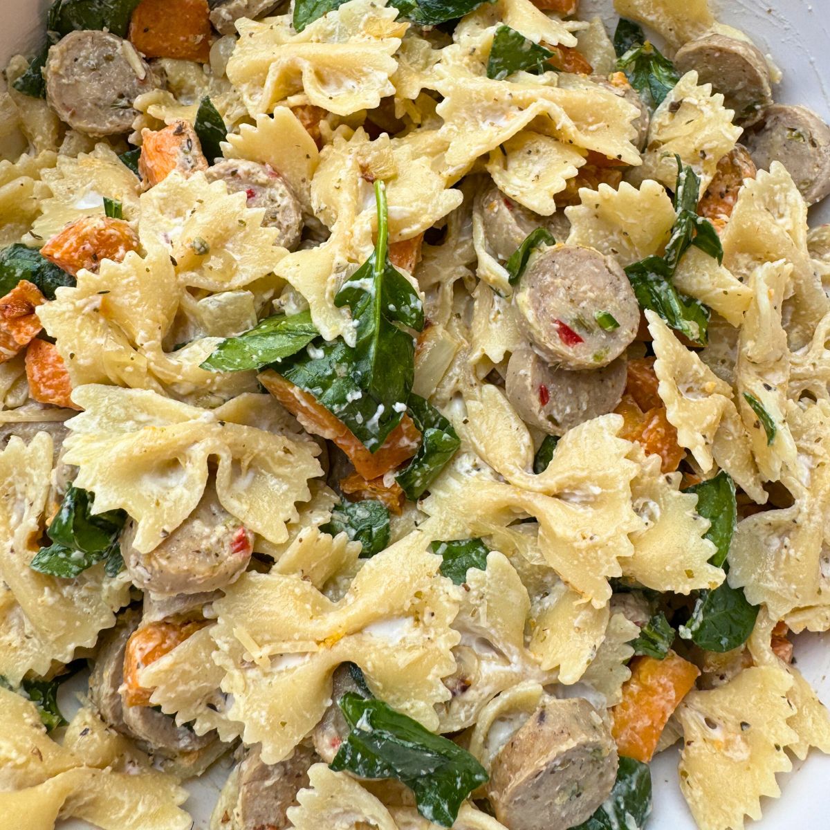 Creamy Sweetpotato Sausage Pasta (3)