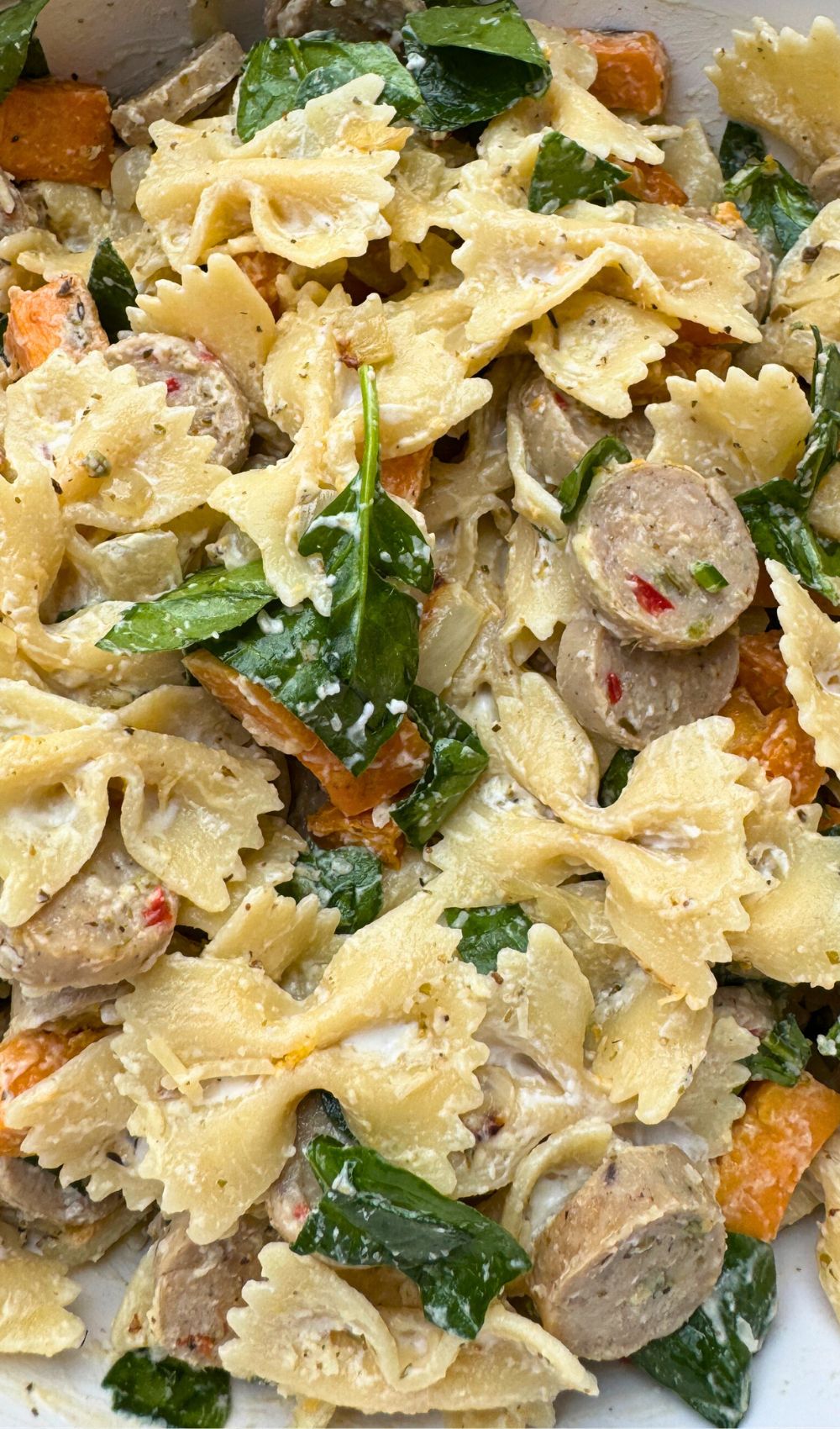 Creamy Sweetpotato and Sausage Pasta (1)